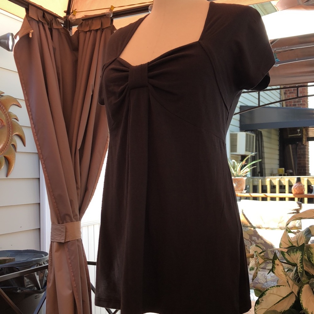 Super soft black cotton with stretch top from Loft size L - Picture 2 of 4